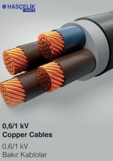 كابلات نحاسية 0.6/1 كيلو فولت